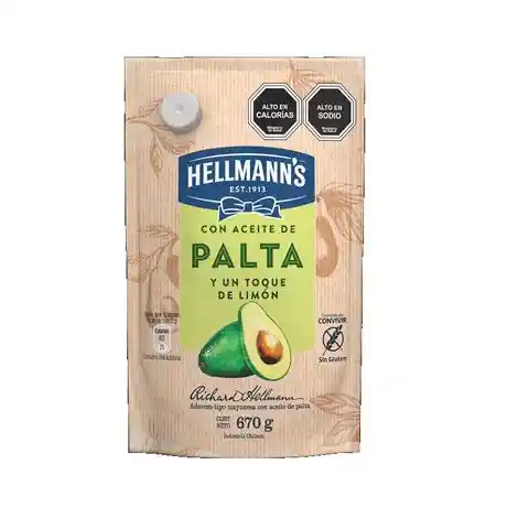 Hellmanns Mayonesa con Aceite de Palta y Limón