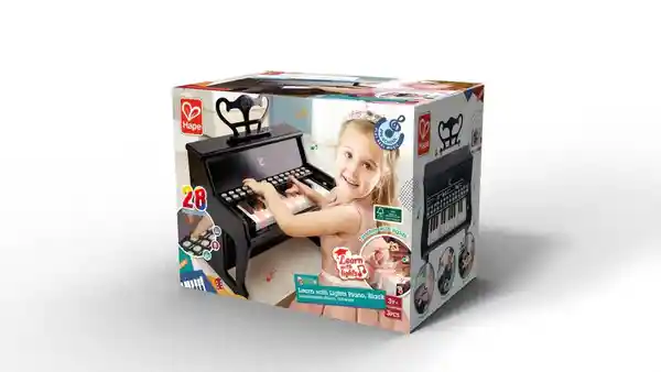 Hape Juguete Learn With Lights Piano Black - E0627
