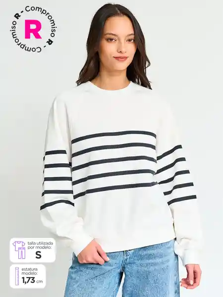 Index Polera Manga Larga Beraglan Color Ecru M S25