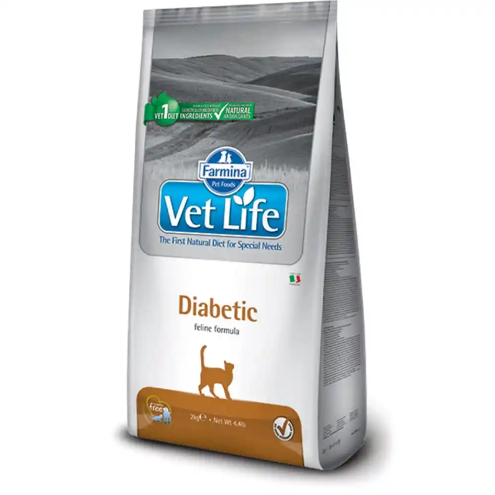 Vet Life Alimento para Gatos Fórmula Diabeticx