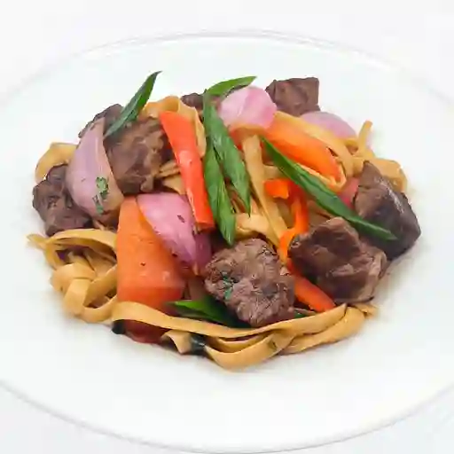 Spaghetti saltado filete