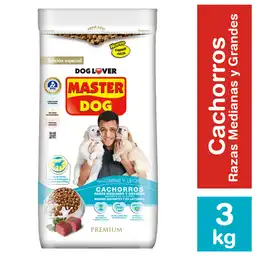 Master Dog Alimento Perro Cachorro Carne y Leche Raza Mediana y Grande