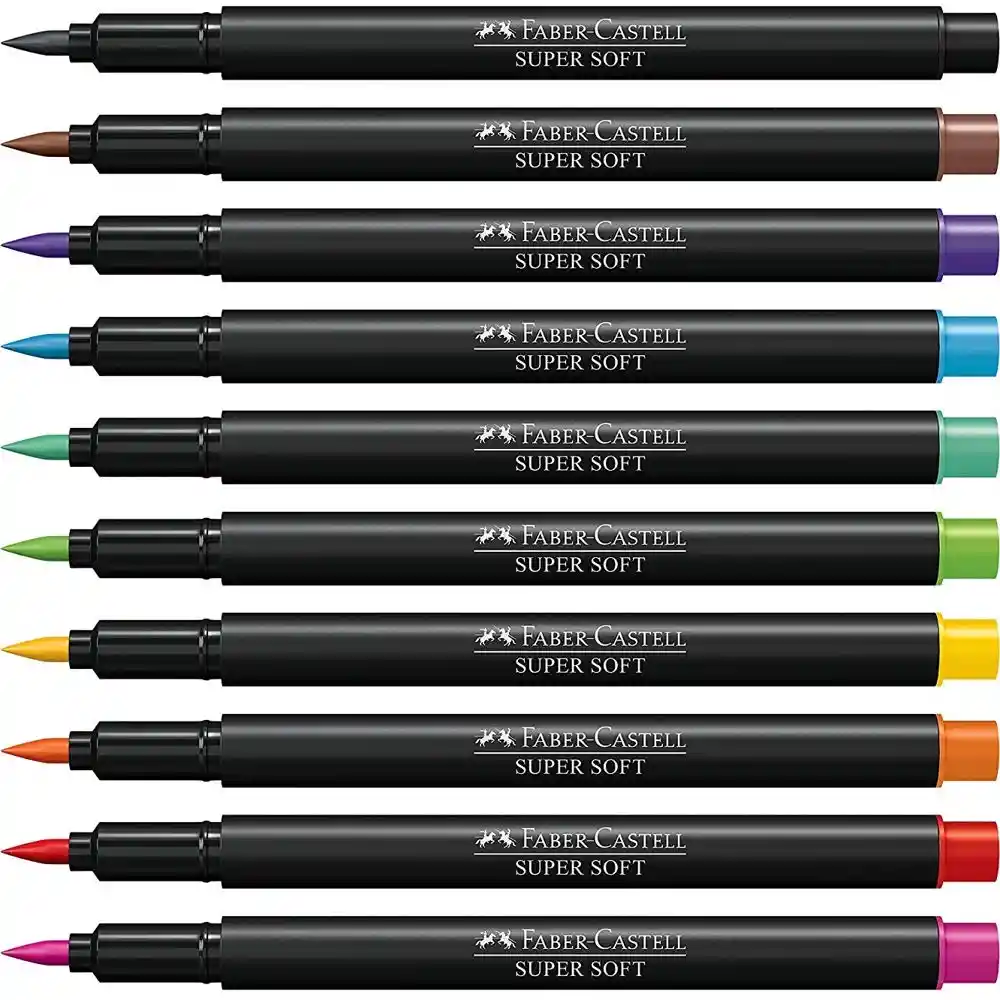 Faber Castell Marcador Punta Pincel Supersoft