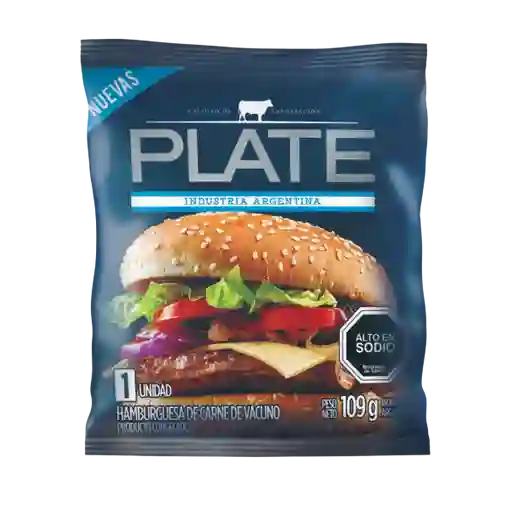 Palte Carne Hamburguesa Vacuno