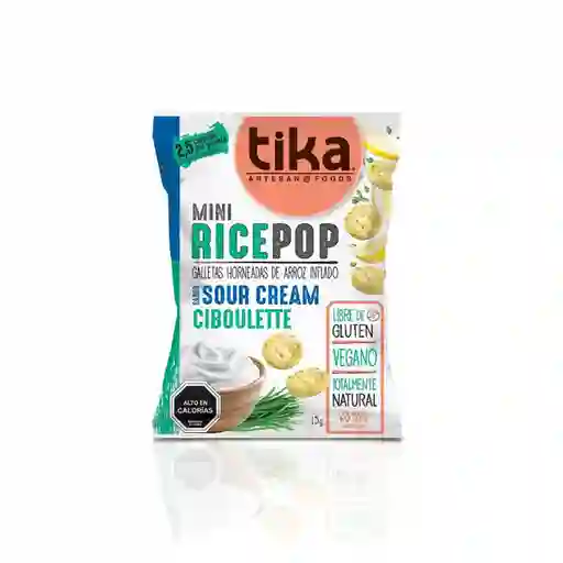 Tika Snack Pop Sour Crema Ciboulette Mini Rice