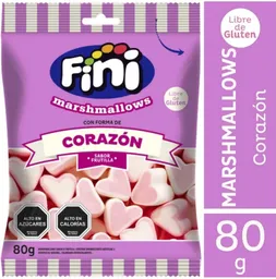 Fini Masmelos con Forma de Corazón Sabor Frutilla 