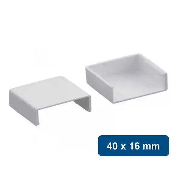 Tapa Final Para Canaleta Pvc 40 x 16 mm