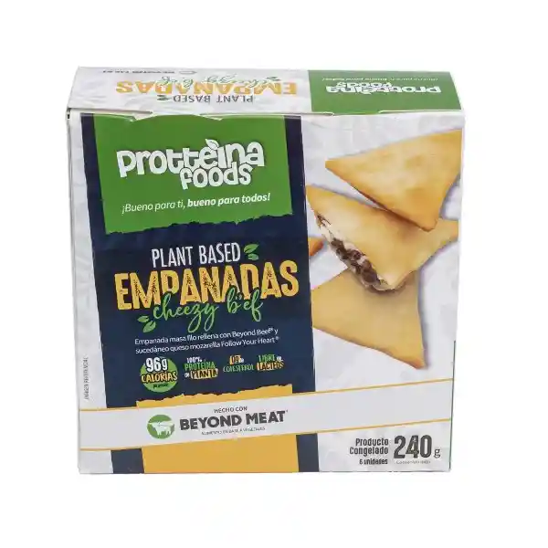 Protteina Foods Empanada Cheezy Beef Plant Based