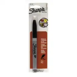 Sharpie Marcador Permanente Punta Fina Color Negro Blister 1 Un