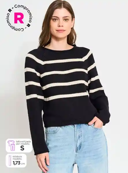 Marquis Suéter Daya d Negro M W25