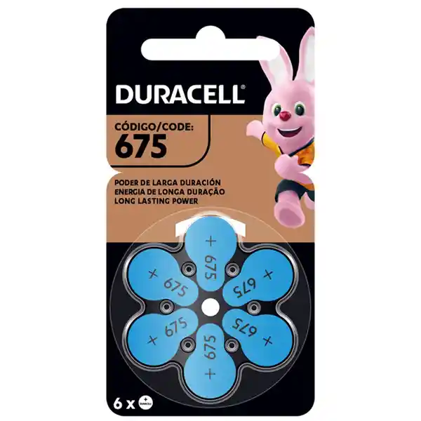 Duracell Pila Para Audífonos Tamaño 675