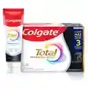 Colgate Pasta Dental Total 12 Carbón Activado 75 mL x 3 Und