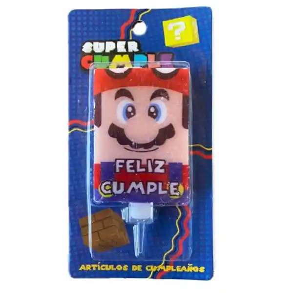 Súper Mario Vela Cumpleaños
