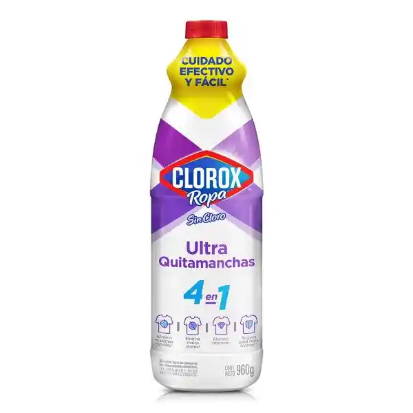 Quitamanchas Clorox Blancos Supremos (Botella) 960 gr