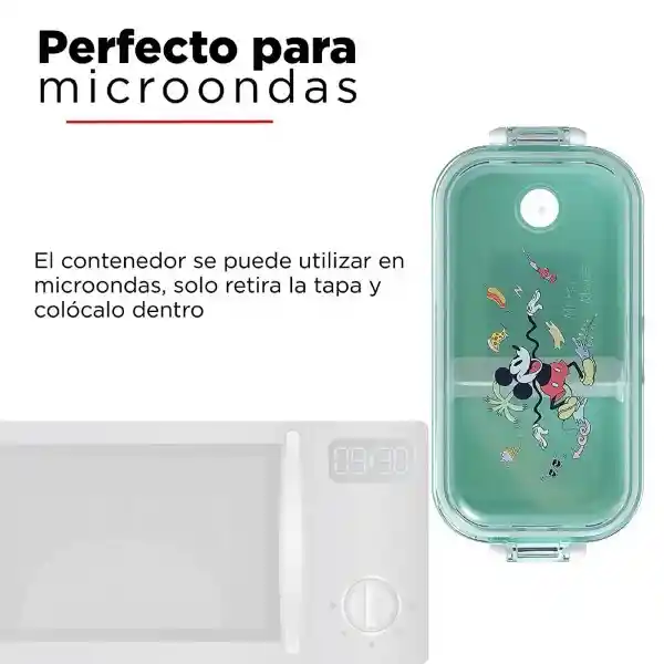 Disney Contenedor Para Comida Mickey Mouse