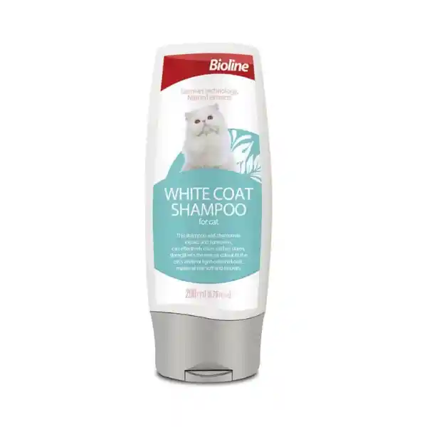 Bioline Shampoo Gato Pelo Blanco