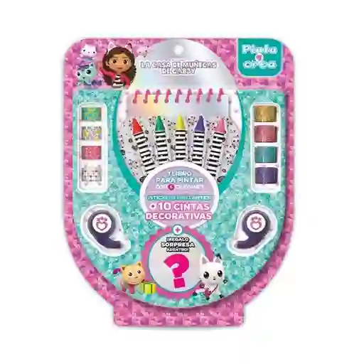 Gabby Doll House Set Washitape Pinta y Crea