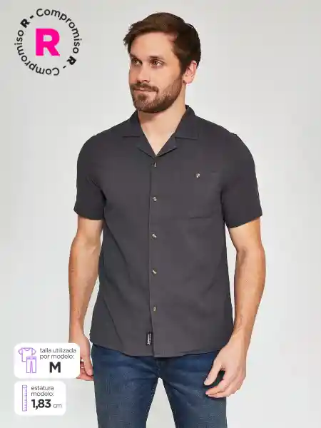 Barbados Camisa Manga Corta Dislo SS25 Gris Oscuro L