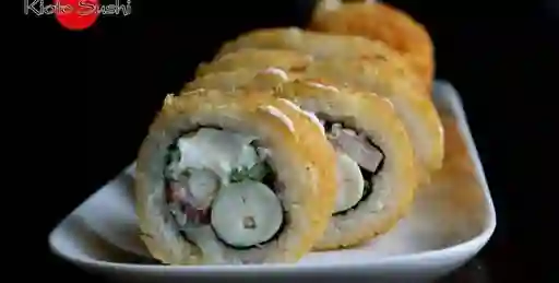 Kawasaki sake furay camarón roll