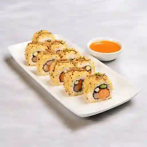 Rollo Camarón Champiñón en Panko