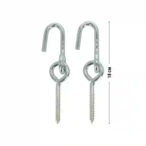 Set Ganchos Para Instalar Hamacas 7.7 x 18 cm Casaideas