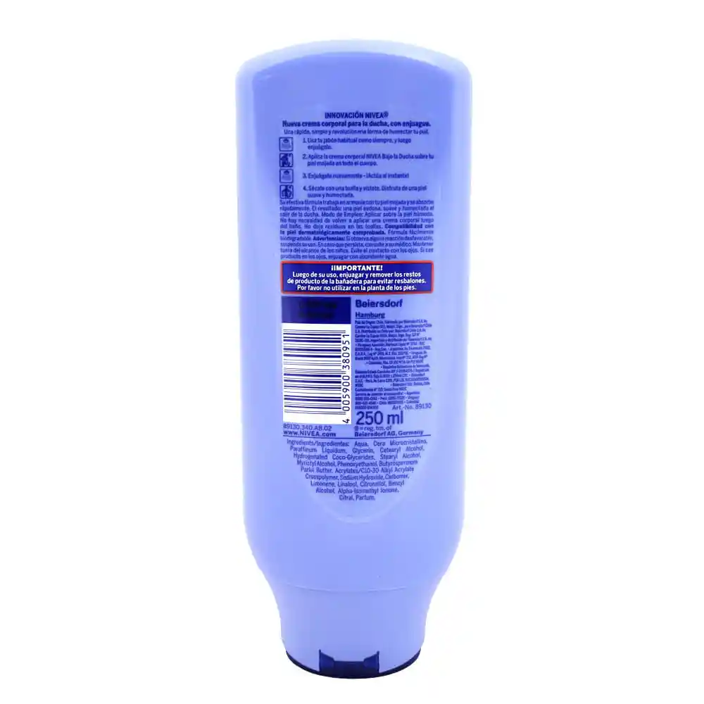 Nivea Crema Corporal Bajo la Ducha Soft Milk