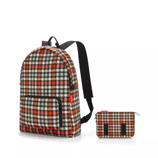 Mochila Plegable Glencheck Red Reisenthel