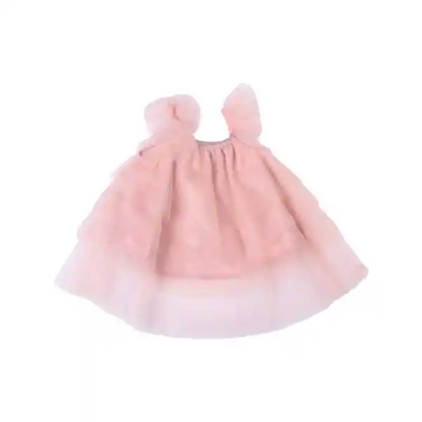 Vestido Bebe Niña Damasco Palido Pillin 12 M
