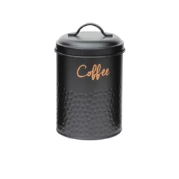 Dkora Contenedor de Metal Canister Dots Coffee