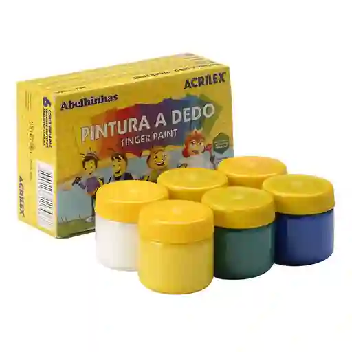 Acrilex Pintura a Dedo de Colores 180 mL