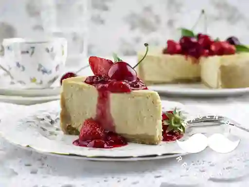 Cheesecake Té Matcha Frambuesa (Vegano)