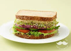 Sandwich Vegetariano de Vegetales Asados
