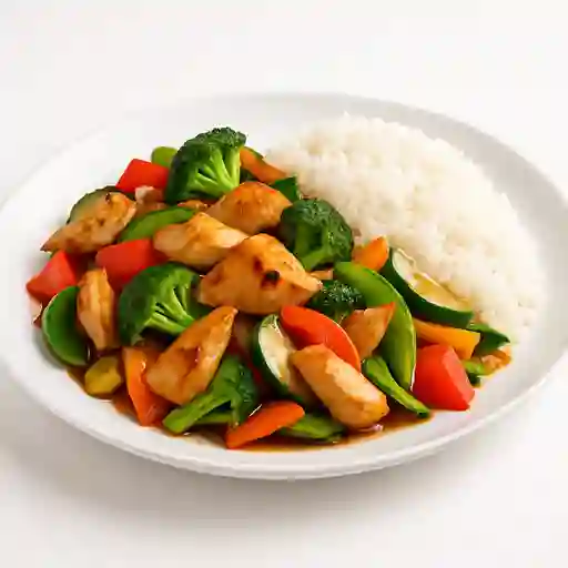 Pollo Vegatales Al Wok