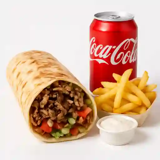 Shawarma Tradicional + Papas Fritas