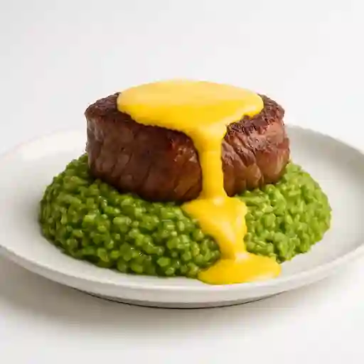 Risotto con Filete a la Huancaina
