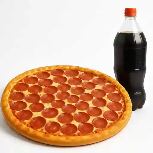 Super Pepperoni Familiar + Bebida 1.5 Lt