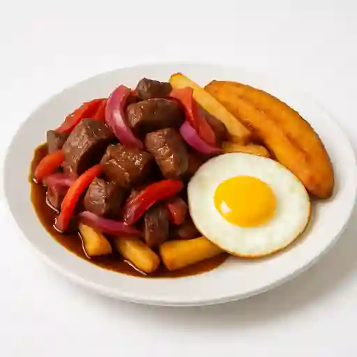 Lomo Salteado a Lo Pobre