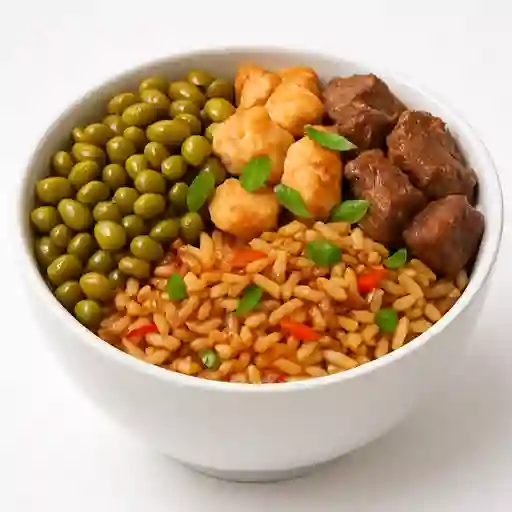 Mongo Mixto con Arroz Chaufan