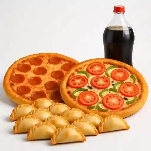 Promo Pizzas, Empanaditas y Bebida