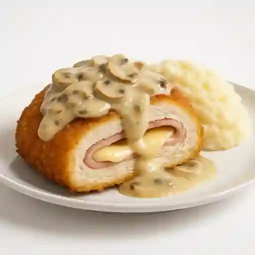 Cordon Bleu de Pollo con Champiñones