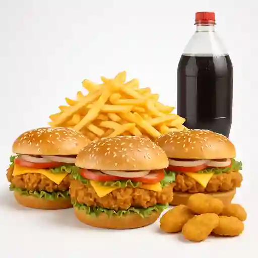 Combo Hamburguesa X 3