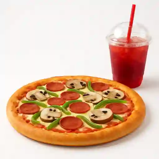 Arma tu Pizza Super con Bebida