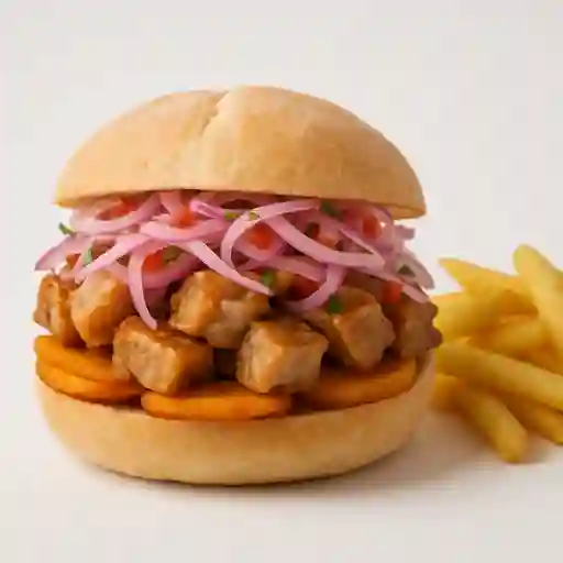 Pan con Chicharrón