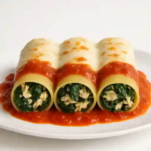 Cannelloni Pollo Espinaca