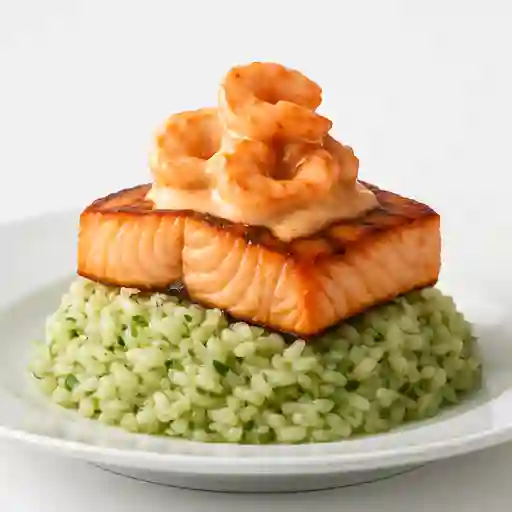 Risotto a la Norteña con Salmón