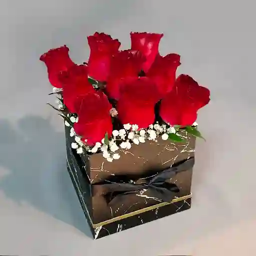 Prince - Caja Cubo Con Rosas