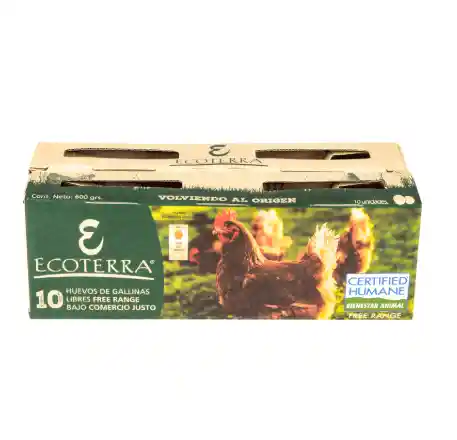 Ecoterra Huevos Gallinas Libres 10 Unidades