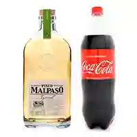 Pisco Malpaso 750cc + Bebida 1.5 + Hielo