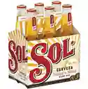 Sol Six Pack Botellin 330 Cc