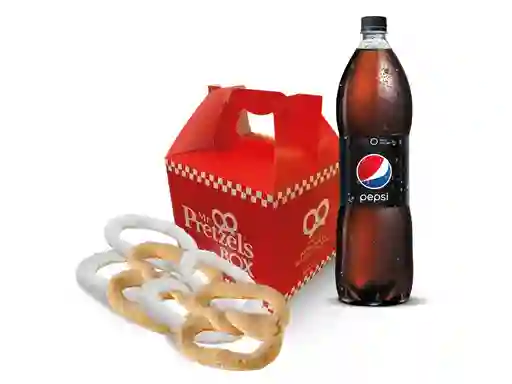 Box 4 Pretzel y bebida